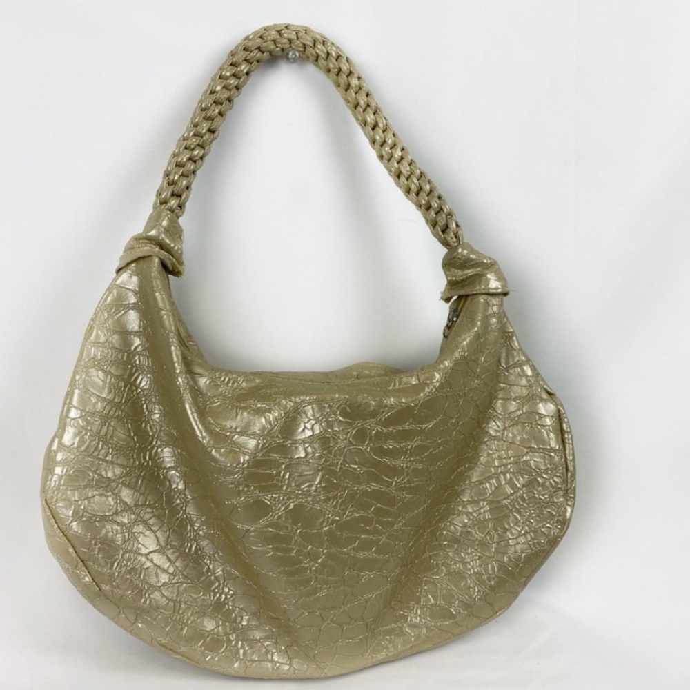 gold y2k shoulder bag
